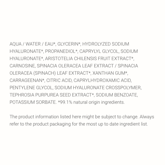 SKIN REGIMEN 1.85 HA BOOSTER Hyaluronic Acid Serum